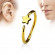 Серьга кольцо для пирсинга хеликса, трагуса, носа PiercedFish NOCR-12 в форме звезды