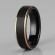 Черное кольцо из карбида вольфрама INFY RTG-4321-KRD