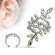 Серьга клипса на хеликс (кафф, обманка) с кристаллы TATIC EC15807 имитация пирсинга хряща уха