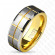 Мужское кольцо Tisten из титан-вольфрама (тистена) R-TS-020 с золотистым покрытием