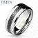Мужское кольцо из тистена (титан-вольфрама) Tisten R-TS-016 с карбоновой вставкой