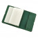Кейс для карточек и визиток кожаный Everiot Bnote 7.0 изумруд с перьями BN-KK-7-iz-pero