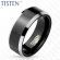 Мужское кольцо из тистена (титан-вольфрама) Tisten R-TS-012 с черным покрытием