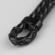 Черный мужской браслет из кожи Everiot Select --LNS-5017 с якорем