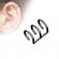Стальная клипса на хеликс (обманка, кафф) TATIC RSFXT-03 имитация пирсинга хряща уха