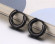 Стальные серьги-кольца (бублики) Everiot SE-XP-1461-BK черные