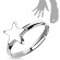 Безразмерное незамкнутое кольцо для пальцев ног/на фалангу TATIC R-A039 со звездой