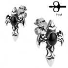 Серьги-гвоздики Spikes SSEM-111 в форме креста Серьги-гвоздики Spikes SSEM-111 в форме креста