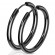 Серьги-кольца TATIC SE3065K из стали черные