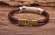 Кожаный браслет мужской Everiot VD-DL-101 с оплеткой шнуром