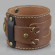 Кожаный браслет мужской Scappa NY-430-BR коричневый с объемным декором
