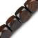 Эластичный коричневый браслет Everiot Select LNS-3132 из деревянных бусин