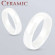 Белое кольцо из керамики Everiot RCM-0001 парное, обручальное
