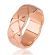 Кольцо с узором TATIC RSS-0031, из ювелирной стали, цвет розовое золото