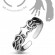Безразмерное незамкнутое кольцо для пальцев ног/на фалангу TATIC R-A16526 со звездой