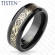 Мужское кольцо Tisten  из титан-вольфрама (тистена) R-TS-021 с узором "Кельтский дракон"