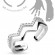 Безразмерное незамкнутое кольцо для пальцев ног/на фалангу TATIC R-A17529 с фианитами