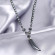 Ожерелье --NC-XP-10992 из гематита с подвеской в виде клыка