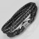 Мужской браслет-намотка из черной кожи Everiot Select LNS-5009 плетеный
