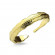 Безразмерное незамкнутое кольцо для пальцев ног/на фалангу TATIC R-A17519-GD в виде золотого пера