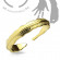 Безразмерное незамкнутое кольцо для пальцев ног/на фалангу TATIC R-A17519-GD в виде золотого пера
