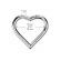 Пирсинг кольцо кликер сердце из титана PiercedFish RHT35, без камней