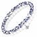 Набор женских браслетов из агата и керамических бусин Everiot Select LNS-7010 на резинке с крестиком
