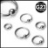Серьга кольцо из титана с шариком PiercedFish T23R для септума, хряща уха, брови, носа, губ, пупка, сосков, пирсинга смайл