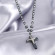 Ожерелье Everiot NC-XP-10997 из гематита с объемным крестом