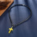 Ожерелье Everiot NC-XP-10999 с крестиком из гематита с опалом