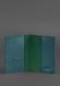 Кожаная обложка для паспорта Everiot Bnote 1.2 BN-OP-1-2-malachite зеленая