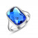 Кольцо ROZI RG-08300A с камнем цвета индиго
