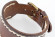 Кожаный браслет Everiot RN-DL-108 со строчкой, коричневый