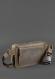 Мужская сумка на пояс (crossbody) Everiot Bnote DropBag Maxi коричневая bn-bag-20-o из натуральной кожи