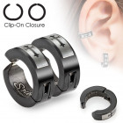 Клипсы Spikes SFE-01012 с выгравированным крестом Клипсы Spikes SFE-01012 с выгравированным крестом