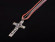 Кожаный мужской шнурок с крестом NLP-DL-2095 