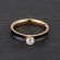 Женское кольцо из стали с фианитом и цветной эмалью TATIC RSS-7179 помолвочное
