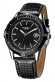Мужские часы EYKI серии OVERFLY OV0458-BK на кожаном ремешке, черные