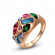 Кольцо ROZI RG-66530 с разноцветными камнями