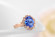 Кольцо ROZI RG-12325C с голубым фианитом