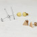 Женские серьги-гвоздики в форме палочек TATIC EA-008 с позолоченным или родиевым покрытием