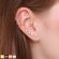 Микроштанга (серьга) 1,2 мм из стали для пирсинга хряща уха, хеликса PiercedFish JA04 в форме сердца